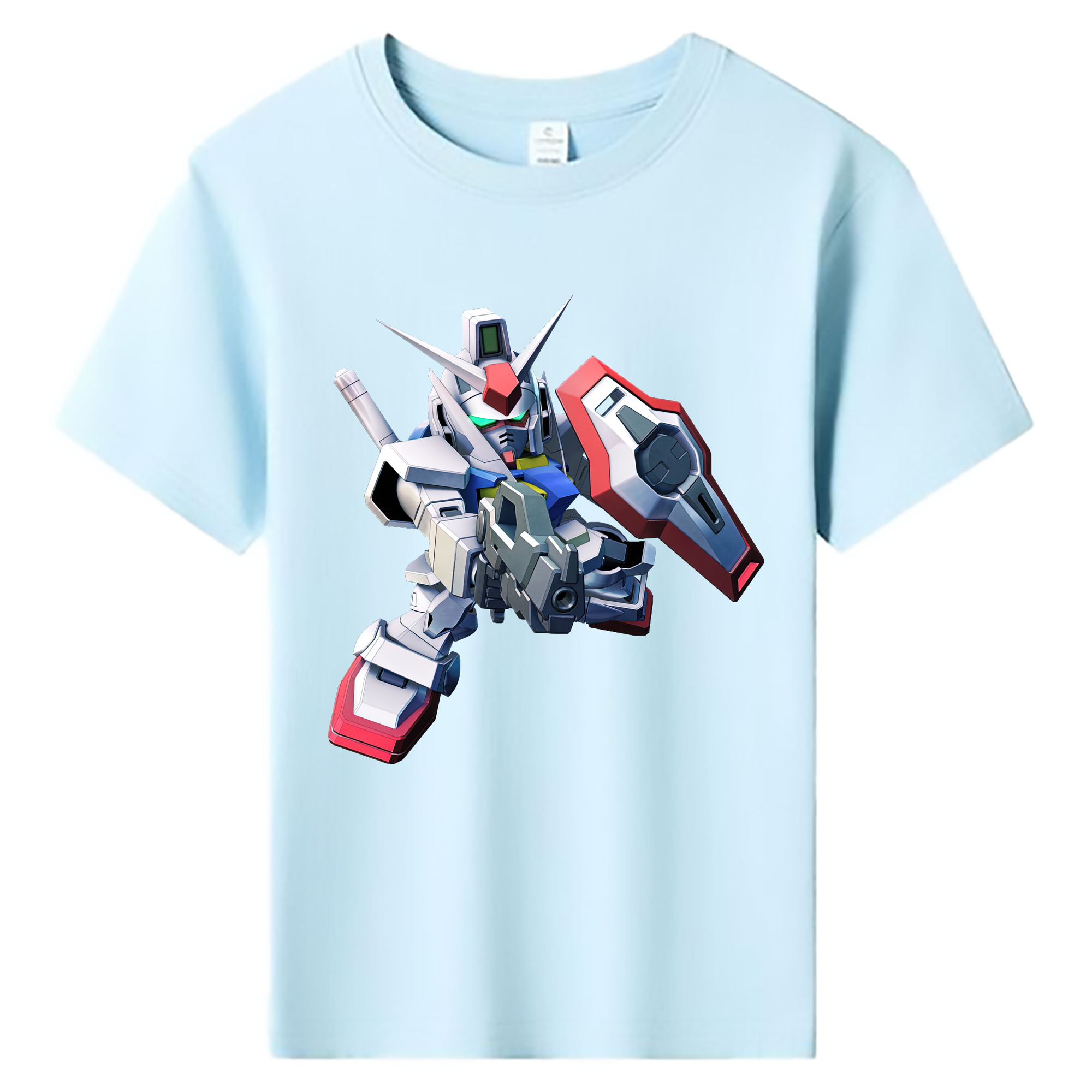 （画像用） 機動戦士ガンダム Mobile Suit Gundam 綿100％キッズTシャツ（フロントプリント）